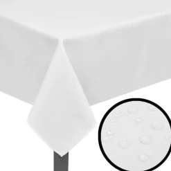 5 Bordsdukar Vit 100 x 100 cm