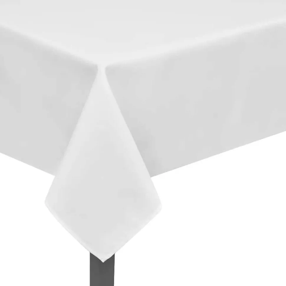 5 Bordsdukar Vit 100 x 100 cm