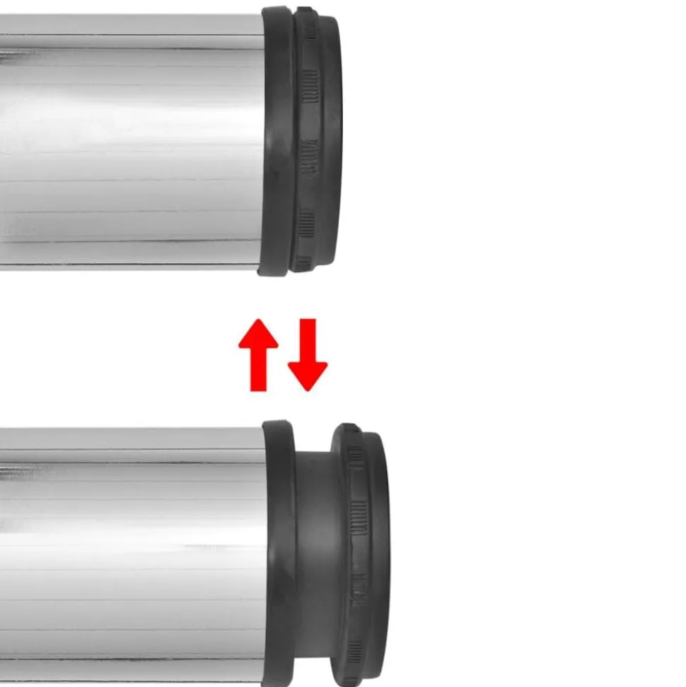 4 Höjdjusterbara bordsben i krom 710 mm