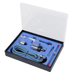 Airbrush Set med glasburk 0,2 / 0,3 / 0,5 mm munstycken
