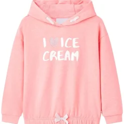 Barnhoodie stark rosa 92