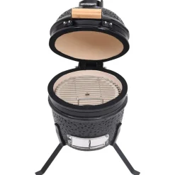 Discount vidaXL Kamado Rökgrill 2-i-1 keramik 56 cm Svart
