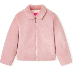New vidaXL Kappa för barn konstpäls 92 Rosa