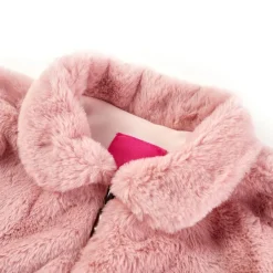 New vidaXL Kappa för barn konstpäls 92 Rosa