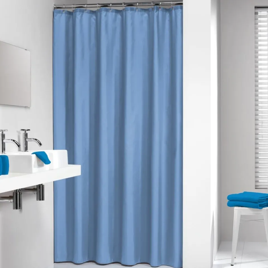 Clearance vidaXL Sealskin Duschdraperi Granada 180 cm 217001321 Blå