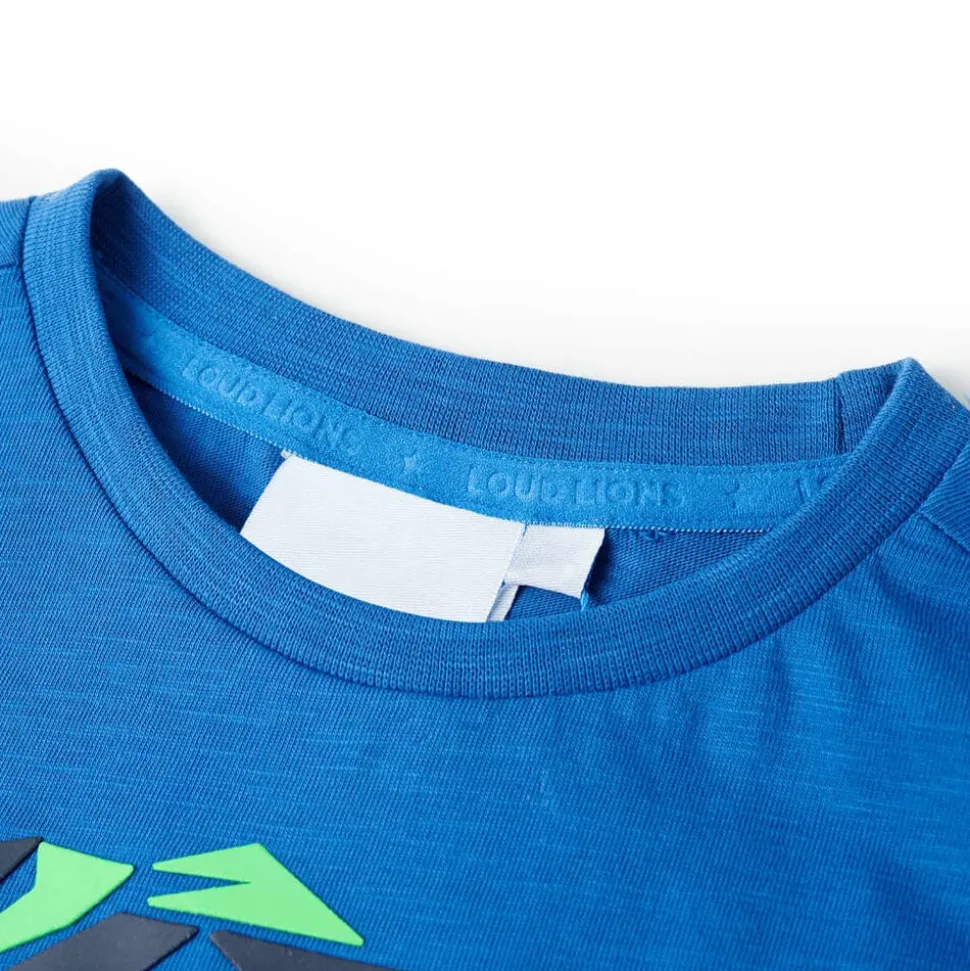 T-shirt för barn blå 104