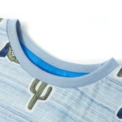 vidaXL T-shirt för barn blandat tt 128 Blå