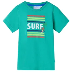 Discount vidaXL T-shirt för barn 140 Grön