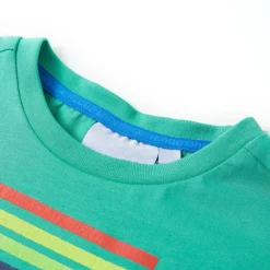 Discount vidaXL T-shirt för barn 140 Grön