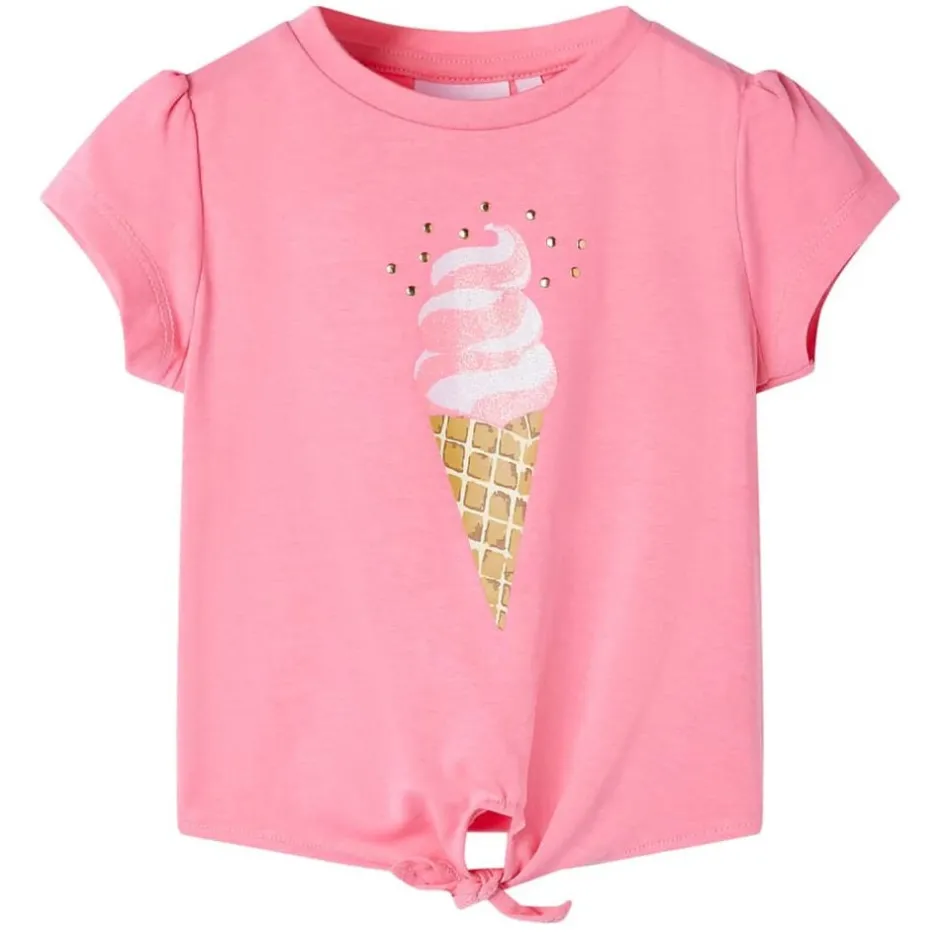 Clearance vidaXL T-shirt för barn klar puder 92 Rosa