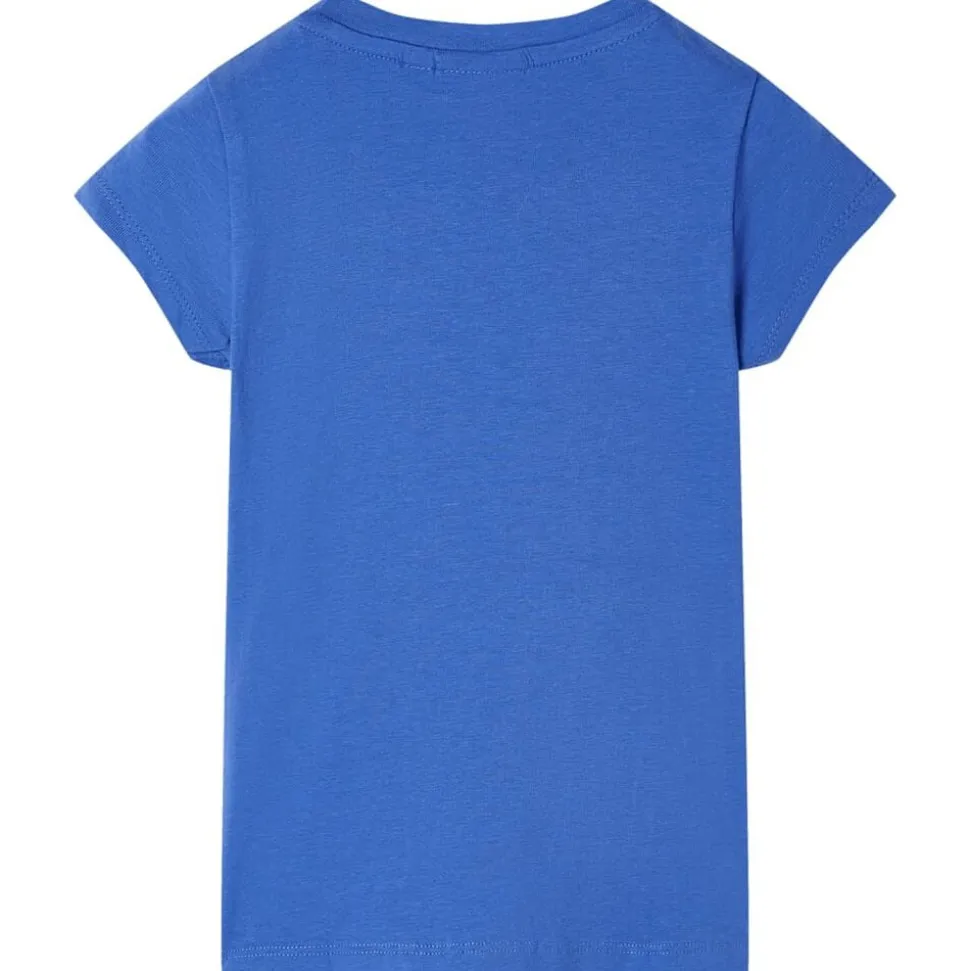 T-shirt för barn koboltblå 104