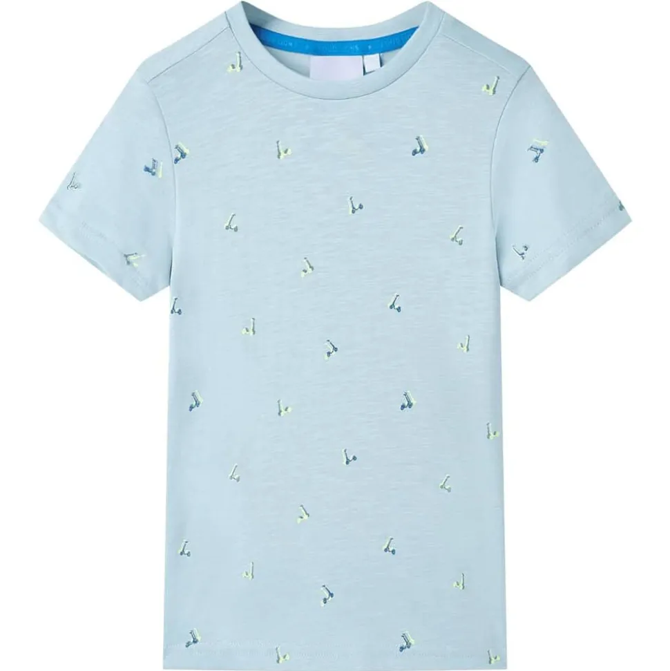 T-shirt för barn ljusblå 104