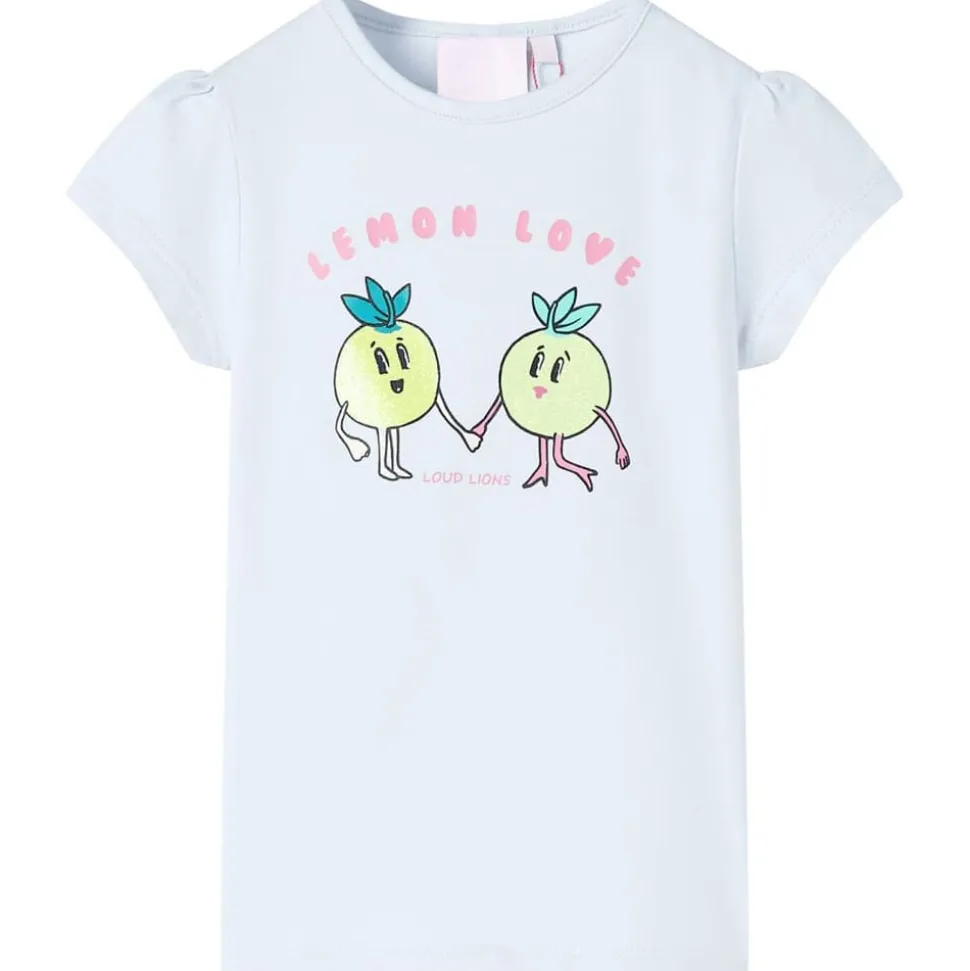 T-shirt för barn ljusblå 140