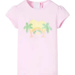 Clearance vidaXL T-shirt för barn ljus 116 Rosa