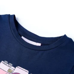 Hot vidaXL T-shirt för barn 116 Marinblå