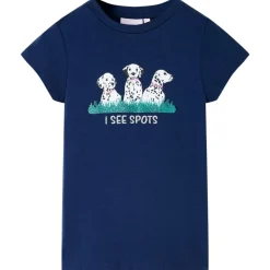T-shirt för barn marinblå 116