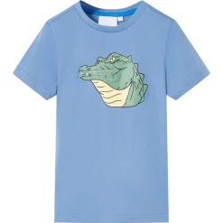 Online vidaXL T-shirt för barn mellan 128 Blå