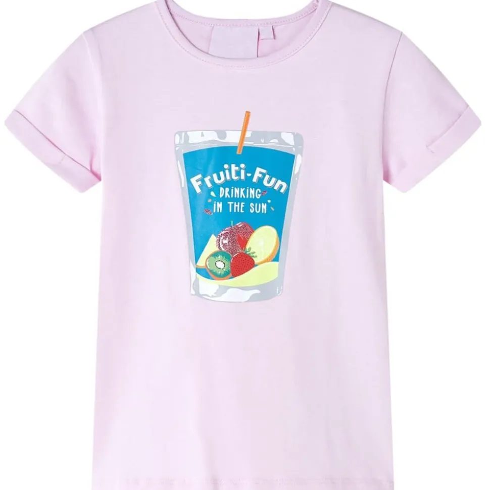 T-shirt för barn mild rosa 116