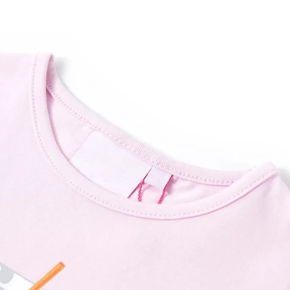T-shirt för barn mild rosa 116