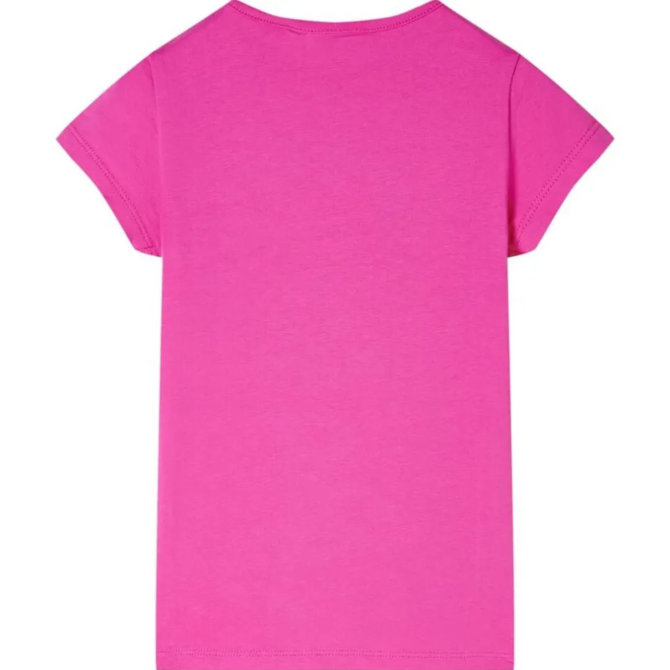 New vidaXL T-shirt för barn mörk 104 Rosa