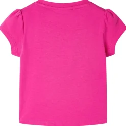 Clearance vidaXL T-shirt för barn mörk 116 Rosa