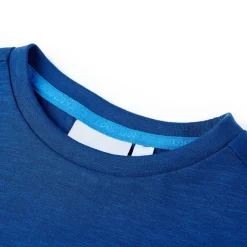 Outlet vidaXL T-shirt för barn mörkgrå 104 Blå