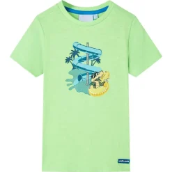 T-shirt för barn neongrön 116
