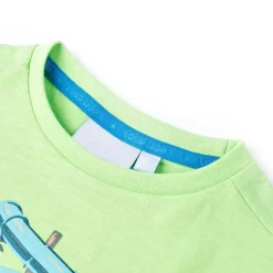 T-shirt för barn neongrön 116