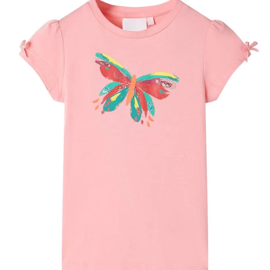vidaXL T-shirt för barn 104 Rosa