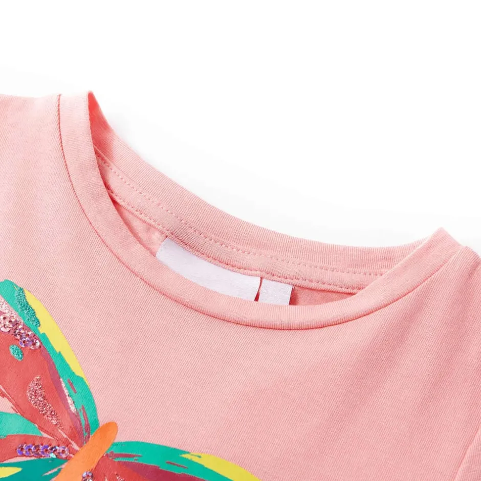 vidaXL T-shirt för barn 104 Rosa
