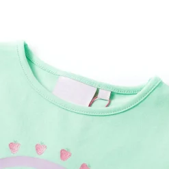 T-shirt för barn stark grön 92