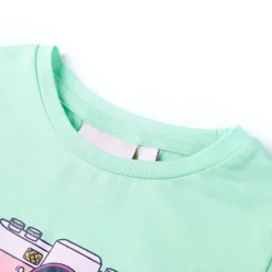T-shirt för barn stark grön 116