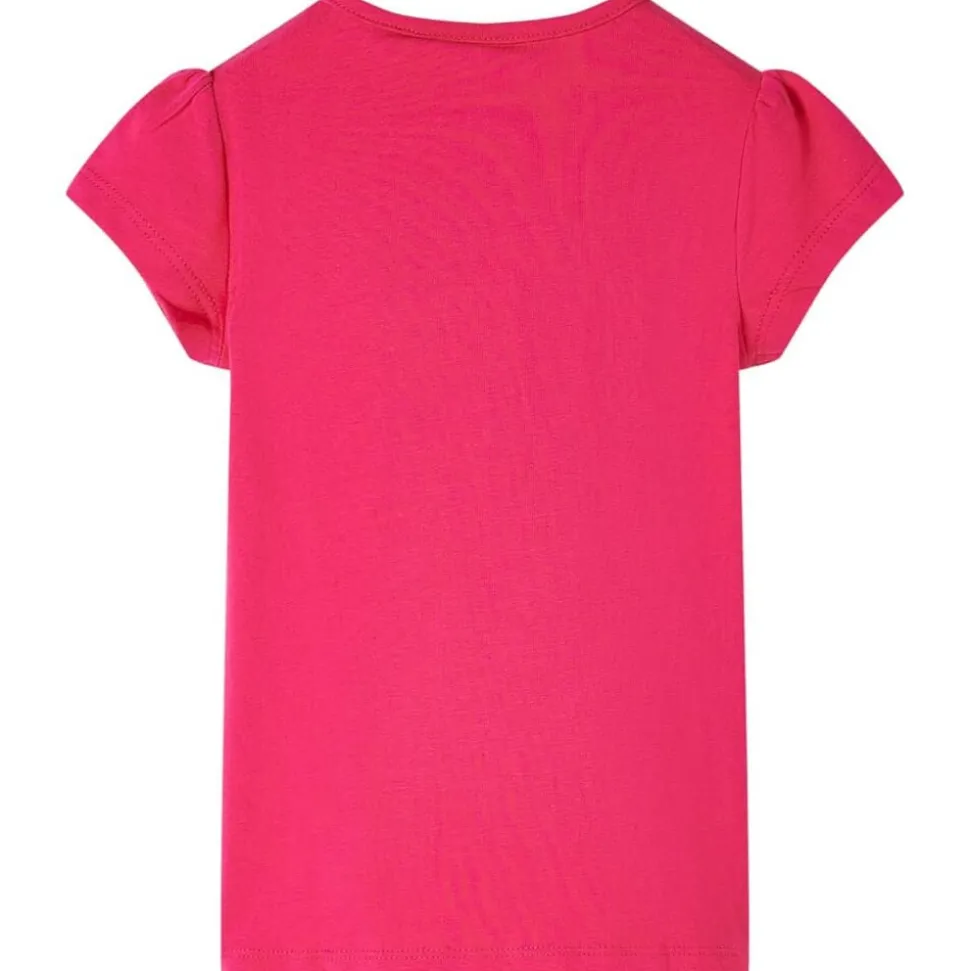 T-shirt för barn stark rosa 116