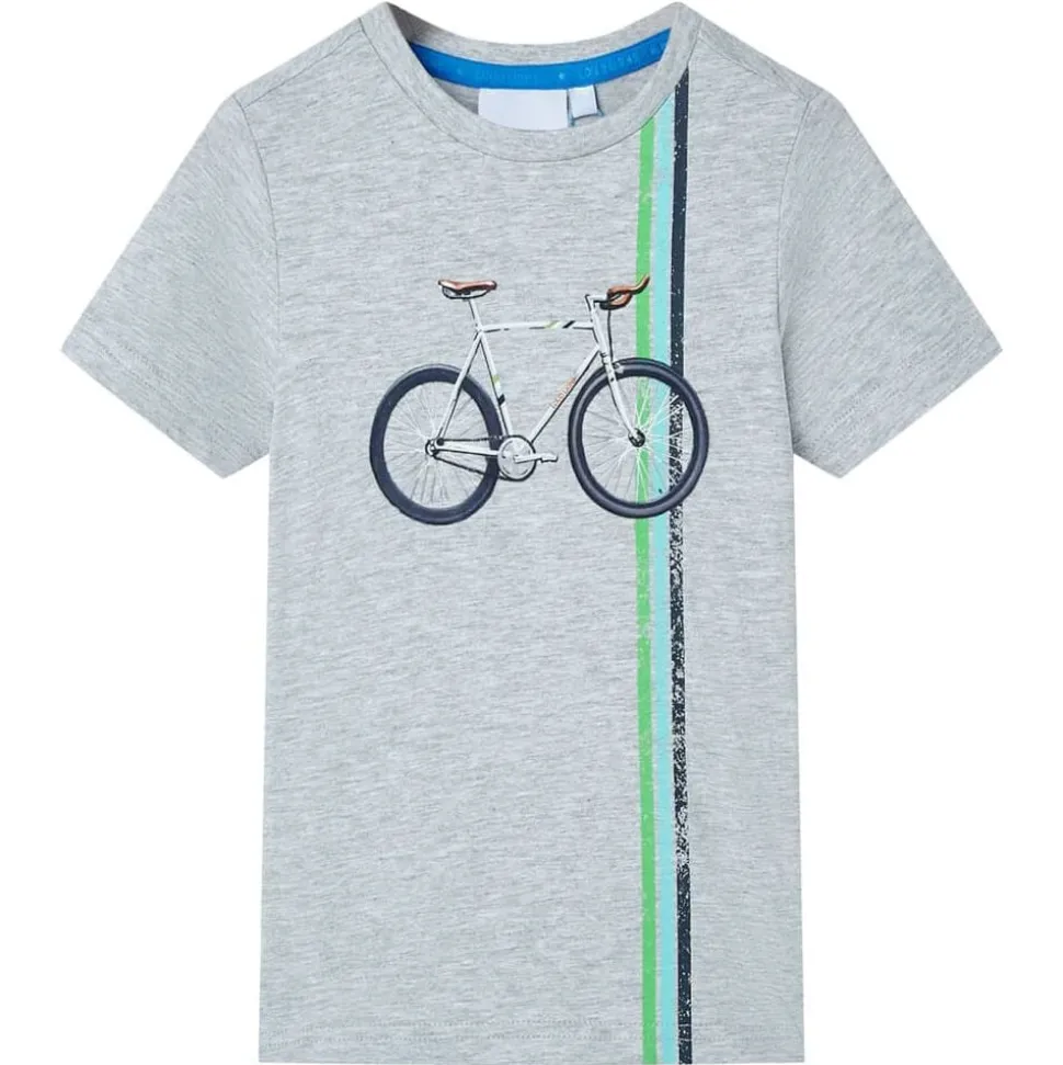 T-shirt med korta ärmar för barn grå 140