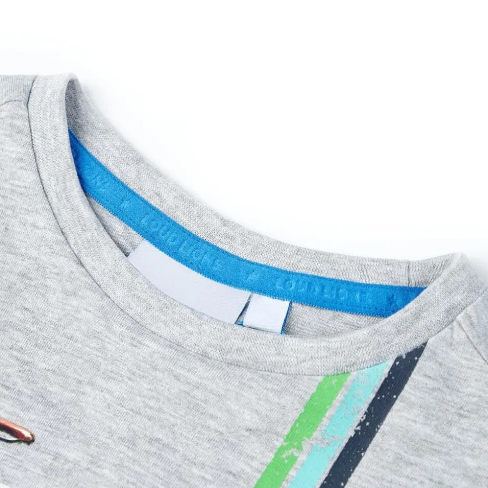 T-shirt med korta ärmar för barn grå 140