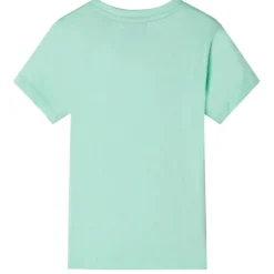 T-shirt med korta ärmar för barn ljusgrön 92