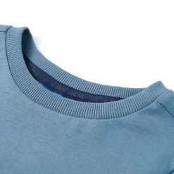 T-shirt med långa ärmar för barn blå 92