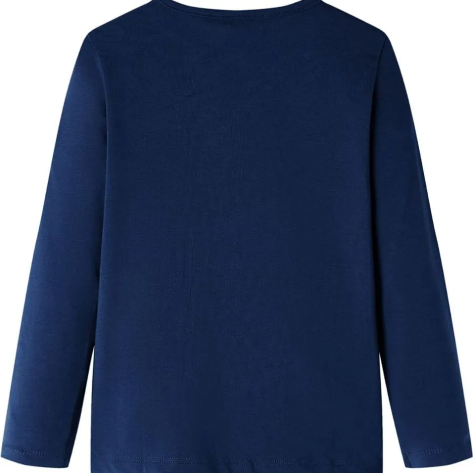 Hot vidaXL T-shirt med långa ärmar för barn 104 Marinblå