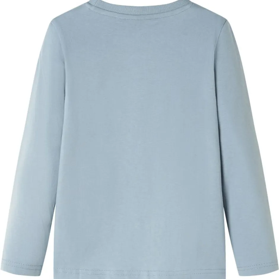 Online vidaXL T-shirt med långa ärmar för barn ljus 92 Blå