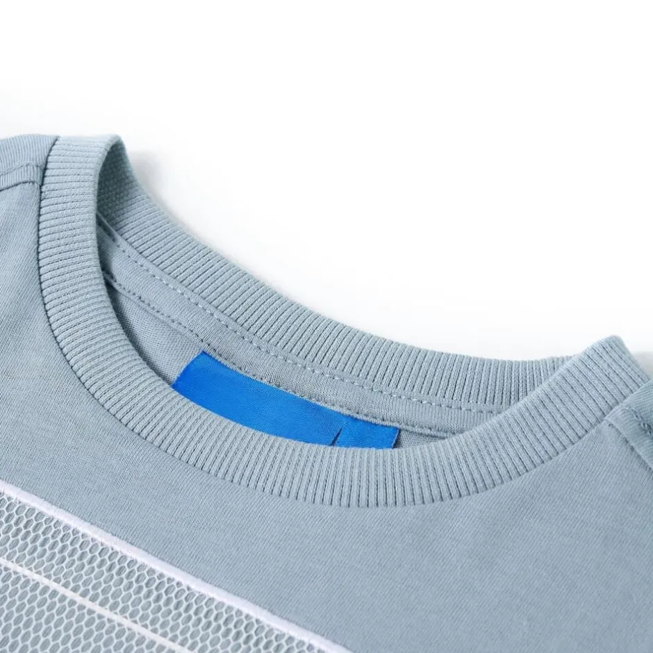 Online vidaXL T-shirt med långa ärmar för barn ljus 92 Blå