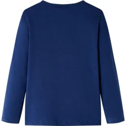Outlet vidaXL T-shirt med långa ärmar för barn 92 Marinblå