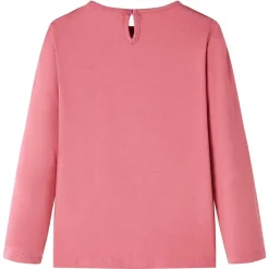 T-shirt med långa ärmar för barn gammelrosa 116