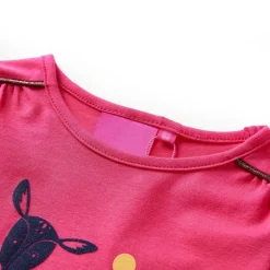Outlet vidaXL T-shirt med långa ärmar för barn stark 104 Rosa