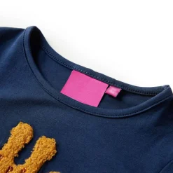 Hot vidaXL T-shirt med långa ärmar för barn 116 Marinblå