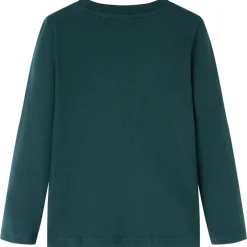 Sale vidaXL T-shirt med långa ärmar för barn 104 Mörkgrön