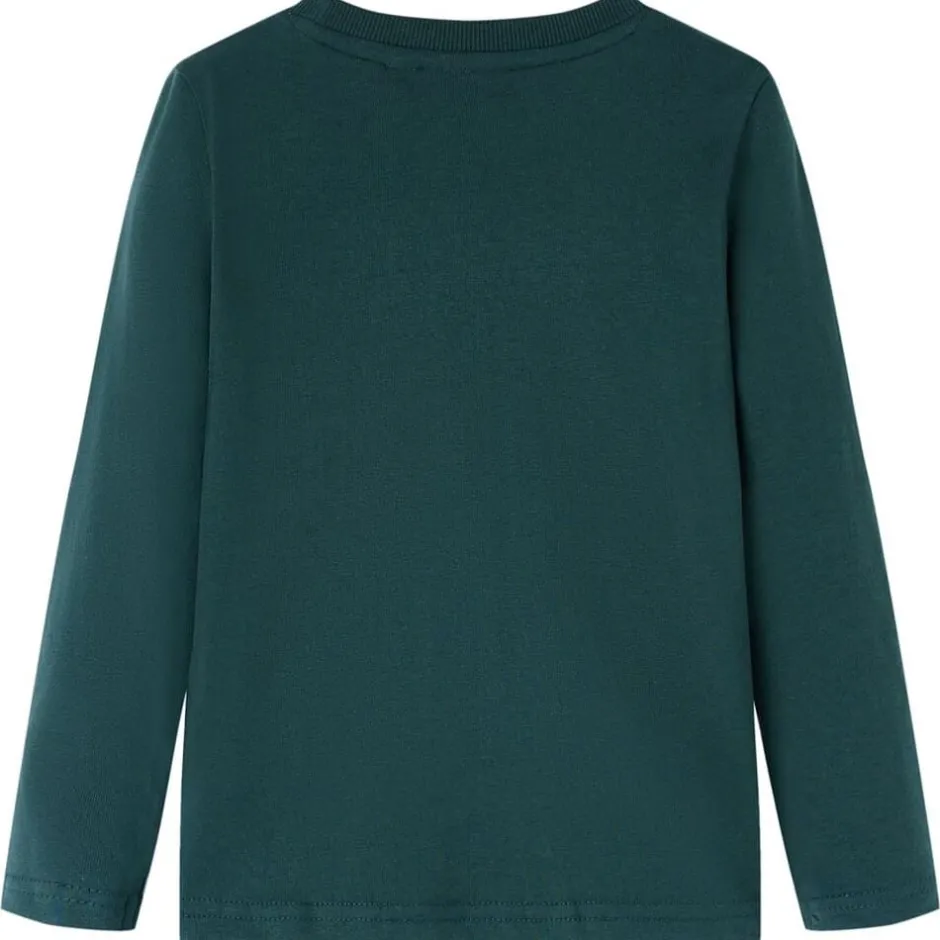 Sale vidaXL T-shirt med långa ärmar för barn 104 Mörkgrön