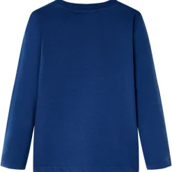 T-shirt med långa ärmar för barn jeansblå 92