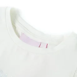 T-shirt med volangärmar för barn vit 104