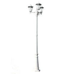 Utebelysning Kingston 3-armad 215 cm Vit