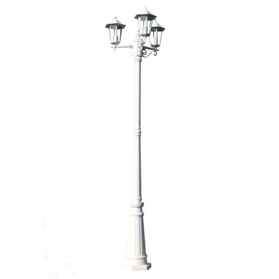 Utebelysning Kingston 3-armad 215 cm Vit